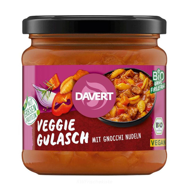 Produktfoto zu Veggie Gulasch mit Gnocchi Nud