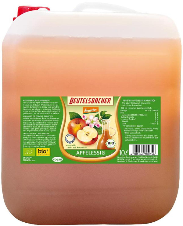 Produktfoto zu Apfelessig naturtrüb 10L