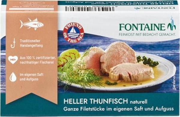 Produktfoto zu 10er Heller Thunfisch naturell