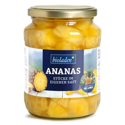 Produktfoto zu b* Ananasstücke im Glas