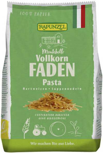 Produktfoto zu Faden Suppennudeln Vollkorn