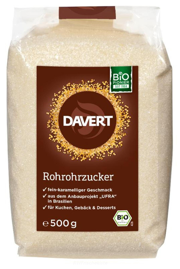 Produktfoto zu Rohrohrzucker 500g