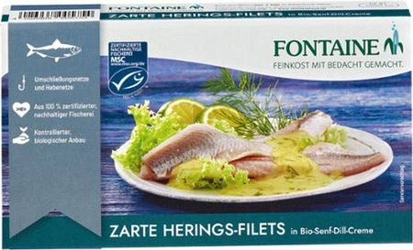 Produktfoto zu 6er Heringsfilets Senf-Dill-Cr