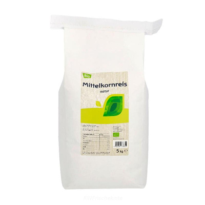Produktfoto zu Mittelkornreis natur 5kg