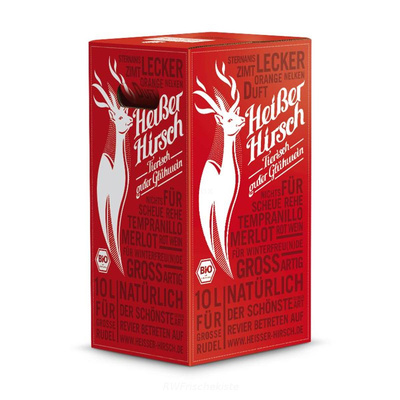 Produktfoto zu 10L roter Glühwein Heißer Hirsch