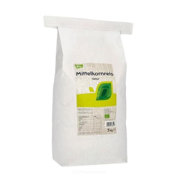 Produktfoto zu Mittelkornreis natur 5kg