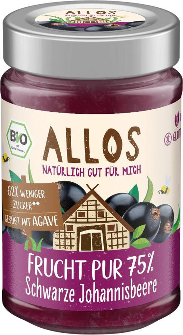 Produktfoto zu Frucht Pur 75% Schwarze Johannisbeere