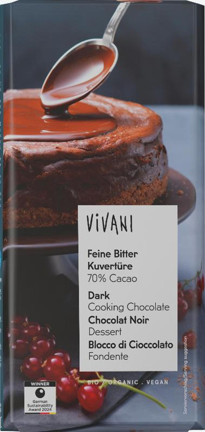 Produktfoto zu Feine Bitter Kuvertüre 70%