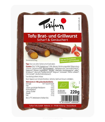Produktfoto zu Tofu Brat- und Grillwurst scha
