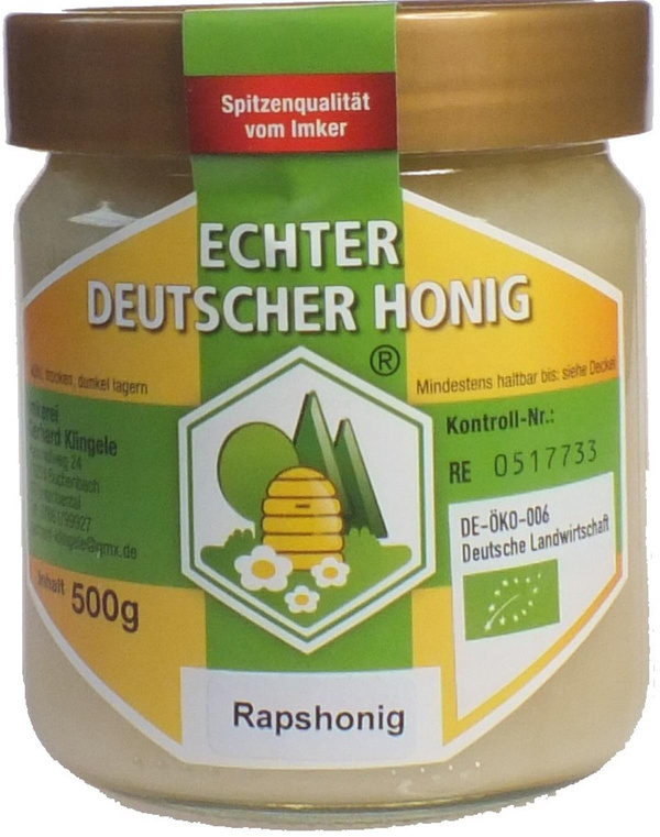 Produktfoto zu Rapshonig