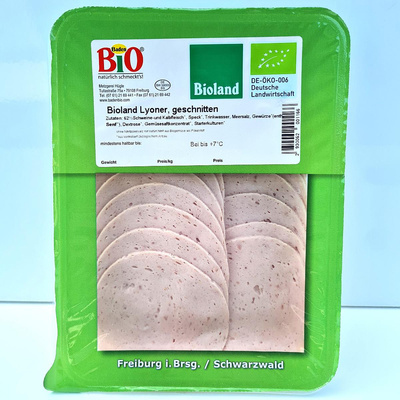 Produktfoto zu Lyoner geschnitten