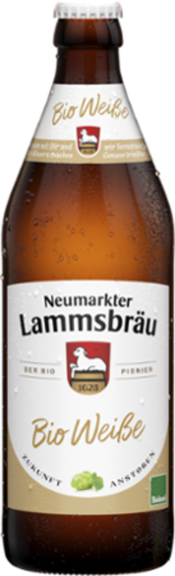 Produktfoto zu Lammsbräu Weisse (helles Hefe) Flasche