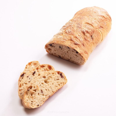 Produktfoto zu Dinkel Ciabatta mit Oliven