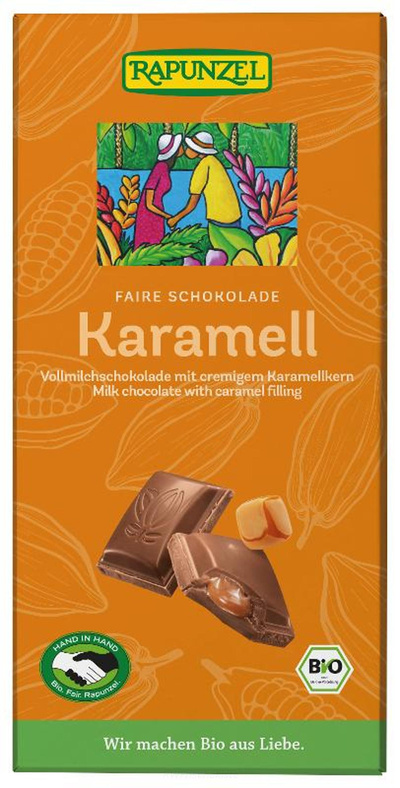 Produktfoto zu Vollmilch Schokolade Karamell