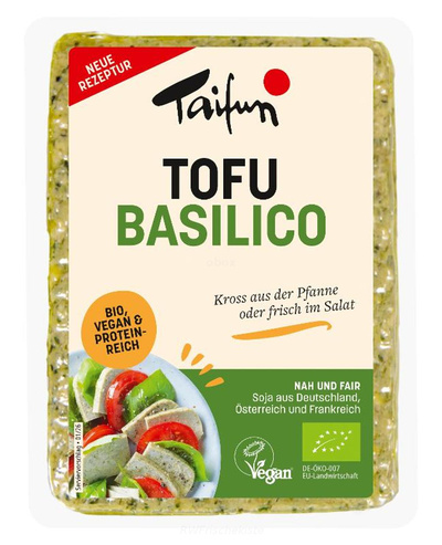 Produktfoto zu Tofu Mediterran Basilikum