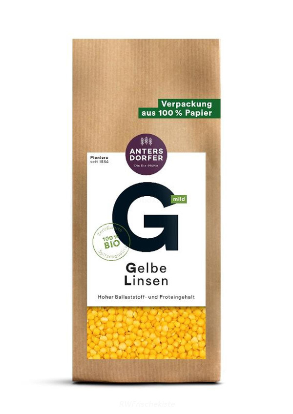 Produktfoto zu Gelbe Linsen