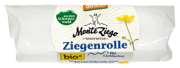 Produktfoto zu Ziegenweichkäse-Rolle gereift