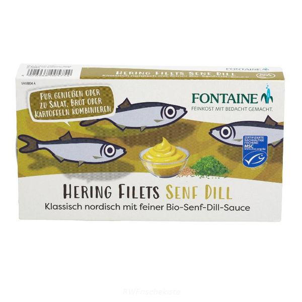 Produktfoto zu 6er Heringsfilets Senf-Dill-Cr