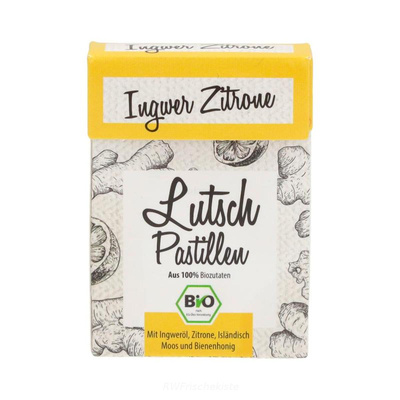 Produktfoto zu Ingwer-Zitrone Lutsch-Pastille