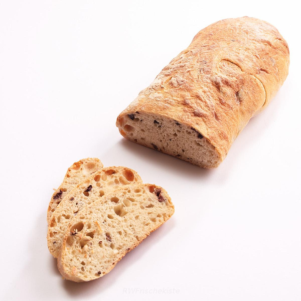 Produktfoto zu Dinkel Ciabatta mit Oliven
