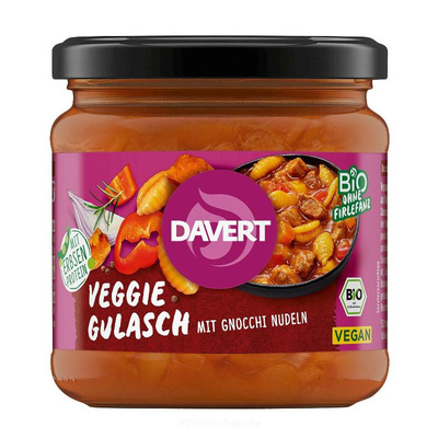 Produktfoto zu Veggie Gulasch mit Gnocchi Nud