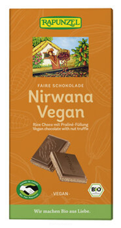Produktfoto zu Nirwana Vegan Schokol. Praliné